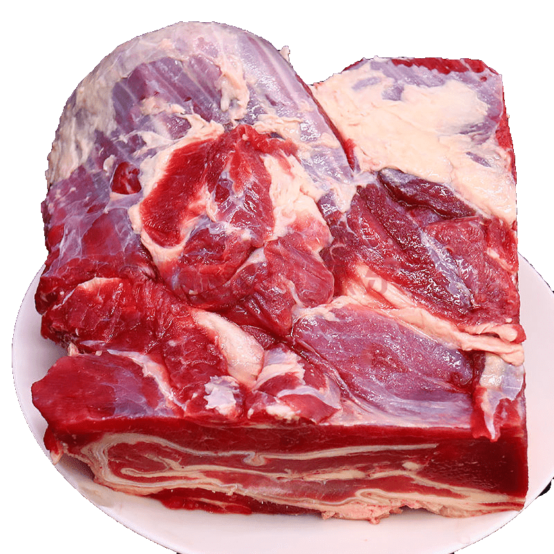 原切牛腩肉新鲜牛肉牛腩黄牛肉冷冻冰鲜 4斤原切不调理牛腩【图片 价