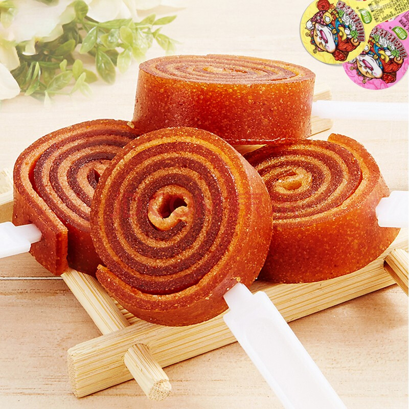 山楂棒棒卷90g宝宝甜甜圈山楂棒棒糖儿童酸甜山楂卷零食 棒棒卷30支