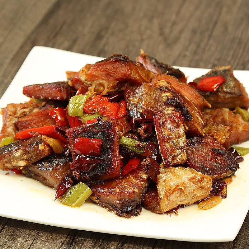 腊鱼湖南特产腊鱼干腊草鱼农家自制烟熏腊鱼腌鱼块咸鱼 腊鱼块500g