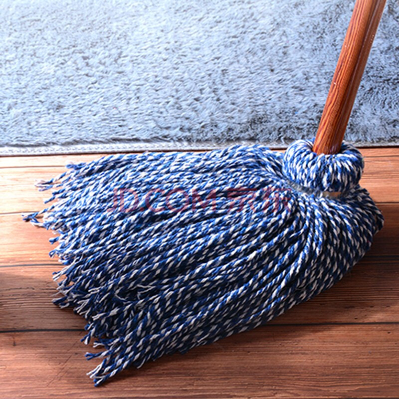 阿斯卡利(ascari)老式圆头墩布条拖把毛巾普通吸水棉线木头杆家用工厂
