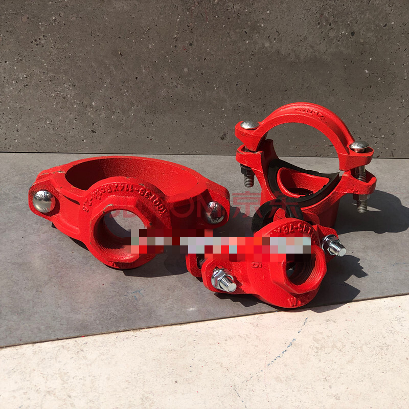 丝接机械三通 沟槽机三 螺纹式机械三通 消防沟槽管件 开孔三通 dn50*