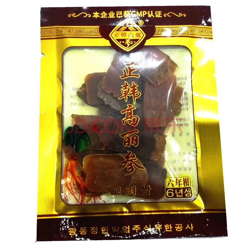 正韩 高丽参(红参) 六年根 特级切片 10g/袋