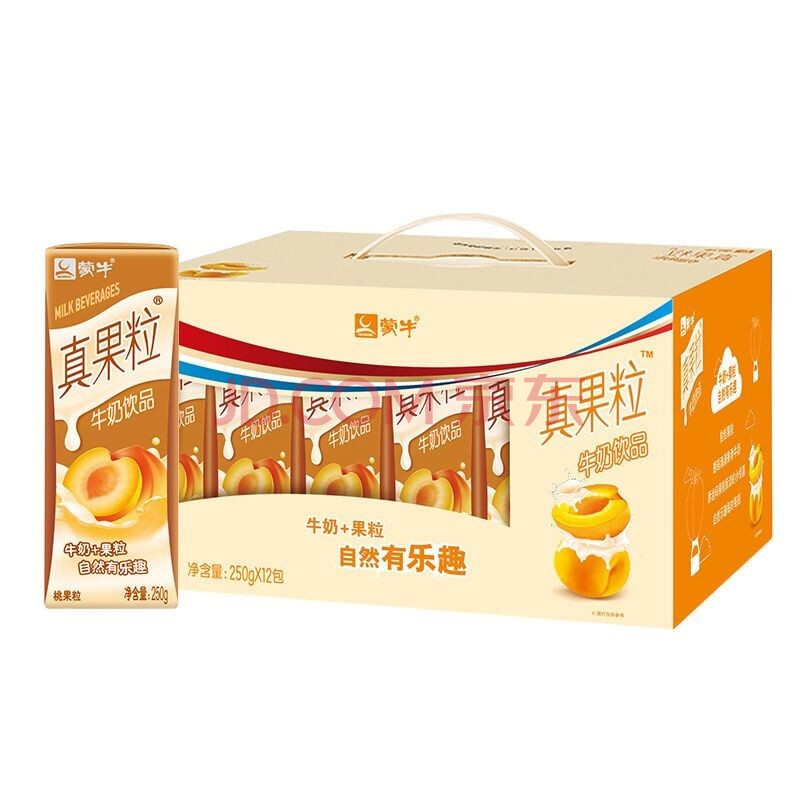 西藏 京觅 蒙牛真果粒芒果味250ml*12盒/提 (企