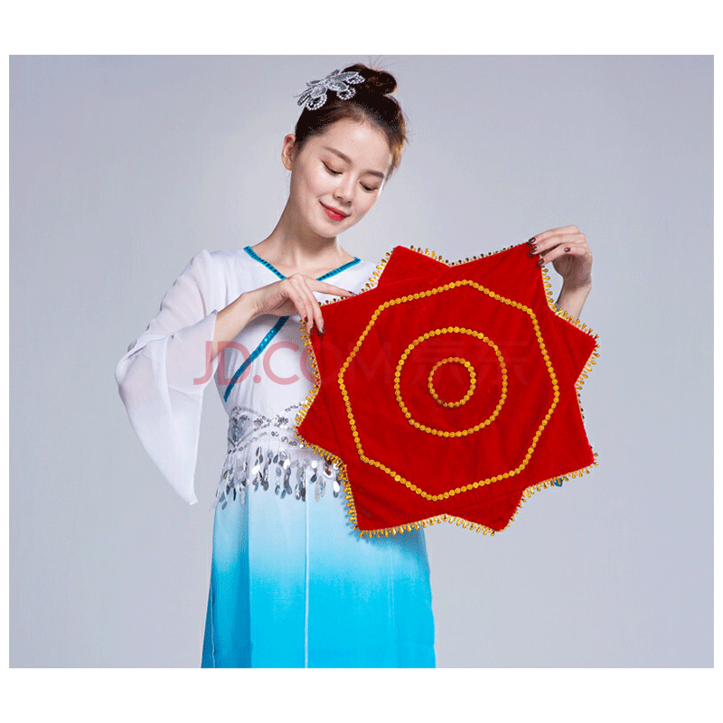 舞蹈手绢二人转非一对考级广场东北秧歌专用手帕八角巾跳舞手绢花