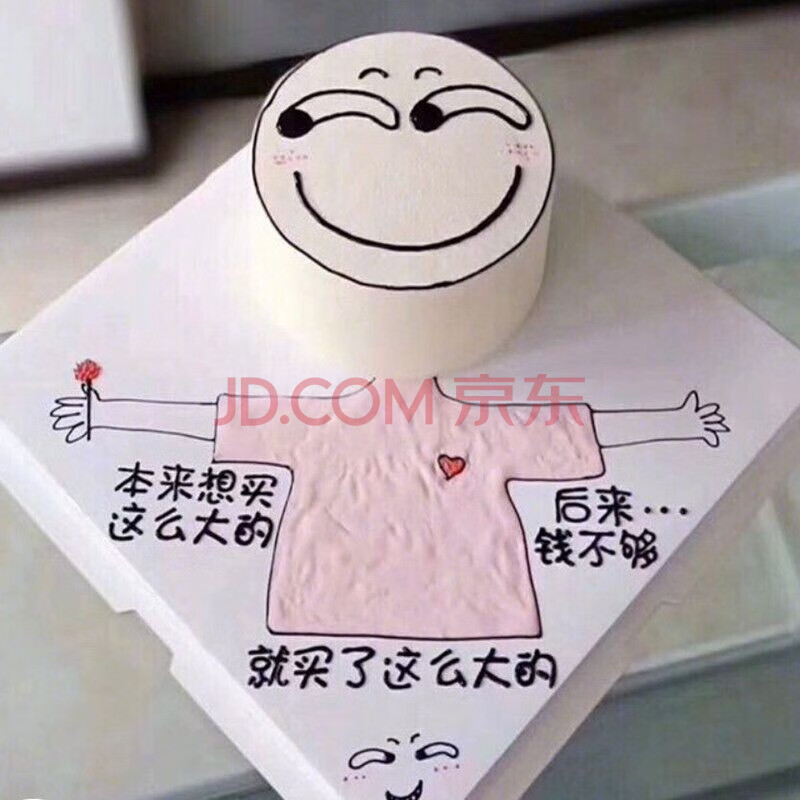 预定同城配送手绘网红生日蛋糕定制当日送达 就买这么大的(可改字) 12
