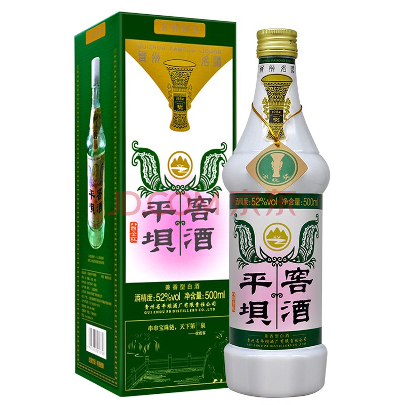 平坝窖酒 贵州老牌企业 52度兼香型白酒 八四金杯 纯粮酿造白酒 500ml