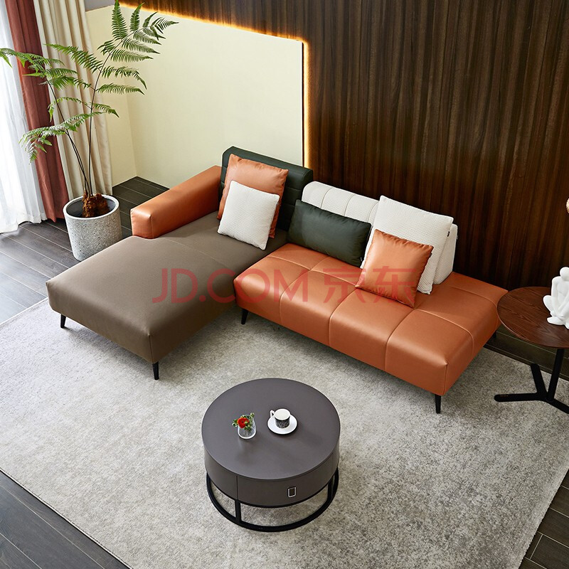 布艺沙发客厅家具 科技布面料布艺沙发组合102607 正向布艺沙发(3 转)