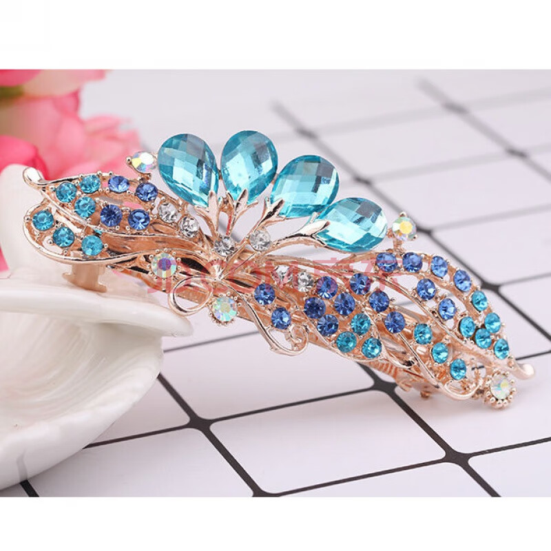 【nice】发饰成人百搭女士头饰品马尾夹批发高端发卡水钻新款大号彩色