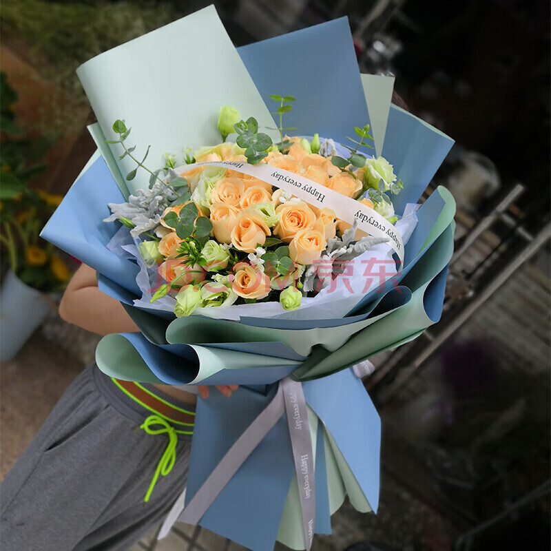 鲜花 同城配送向日葵玫瑰混搭生日花束送女友闺蜜毕业季纪念日礼物