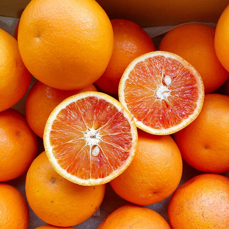 四川塔罗科血橙当季水果新鲜红心橙子甜橙应季果冻橙整箱 4斤