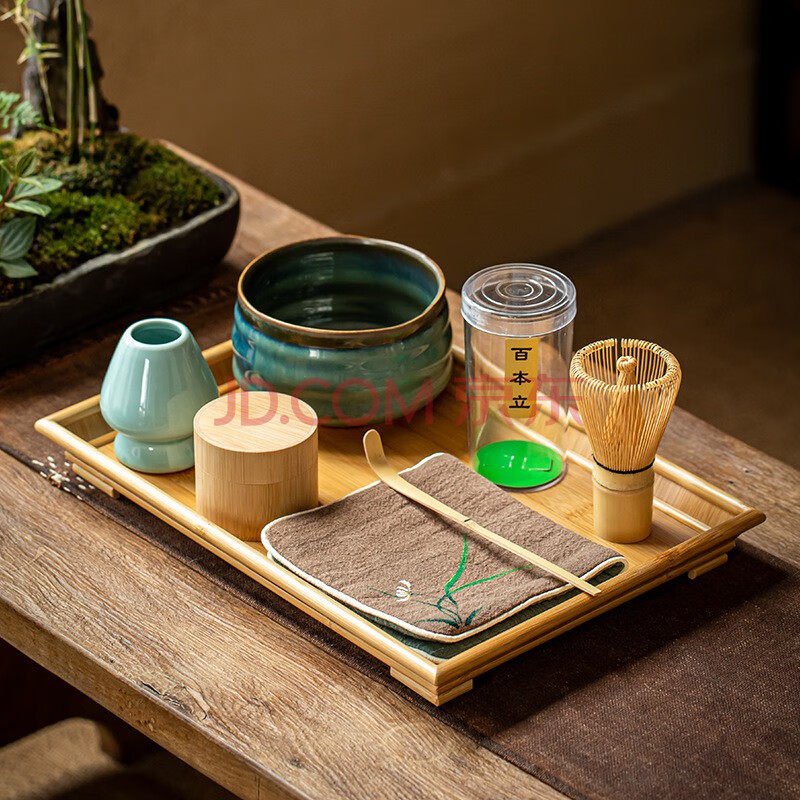 淳意茶筅抹茶刷百本立组合宋代点茶抹茶打茶器工具套装日式礼盒 竹