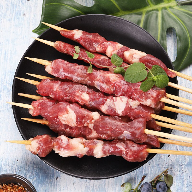 新鲜速冻牛肉串90支装户外家庭自助烧烤铁板烧冷冻半成品手把串