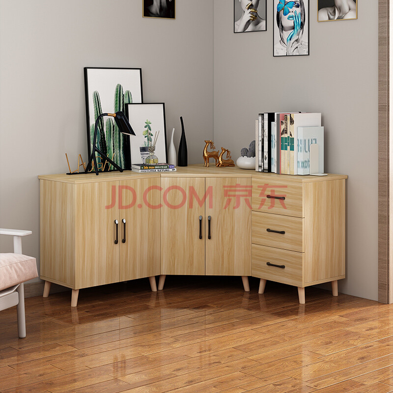 转角电视柜转角电视柜小户型三角 多功能组合转角柜家用简约储物柜靠