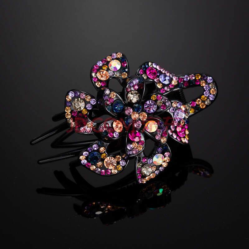 发饰 发夹 古具(guju) 发夹后脑勺盘发抓头花头饰中老年人头花抓夹女