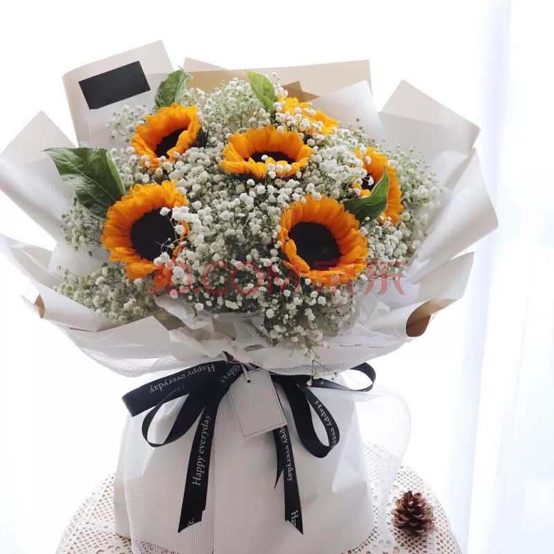 向日葵的花语有阳光积极向上青春无悔的含义,也有无私的爱等含义他