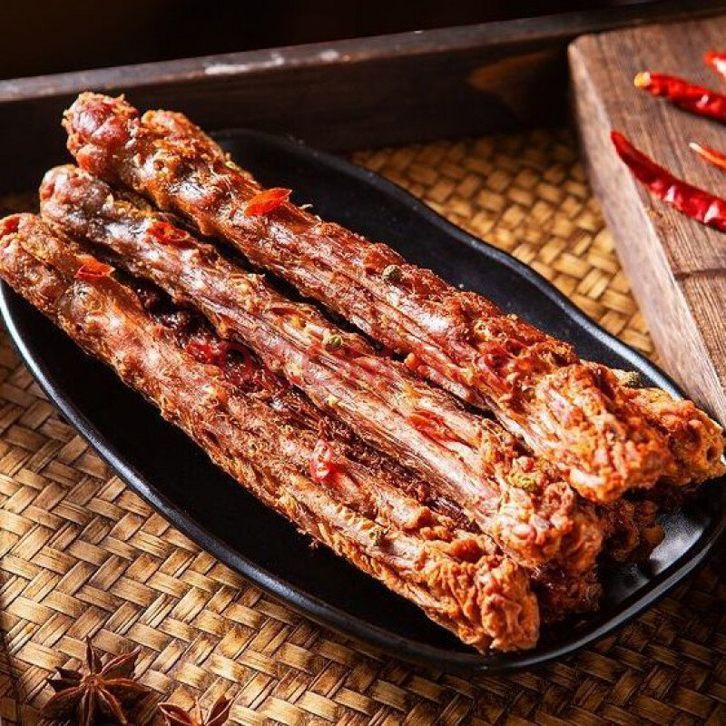 手撕风干鸭脖子整根50g休闲零食招牌黑鸭超干鸭肉干办公室零食 孜然