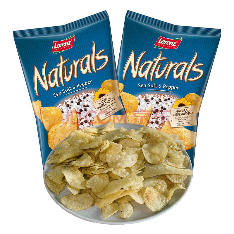 劳伦兹劳仑兹海盐胡椒薯片100g