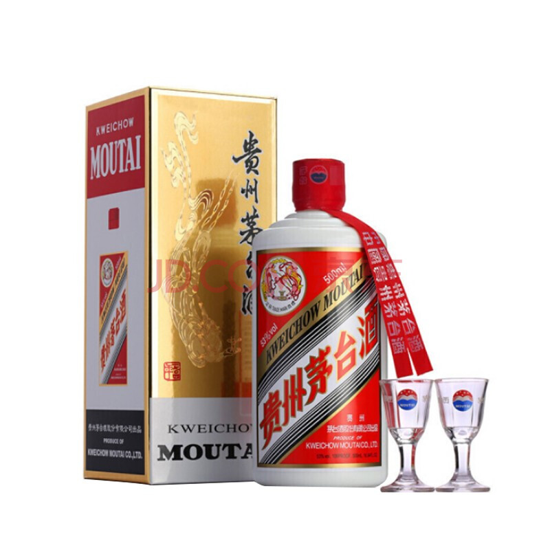 贵州茅台酒 茅台飞天 53度 酱香型白酒 500ml 单瓶装