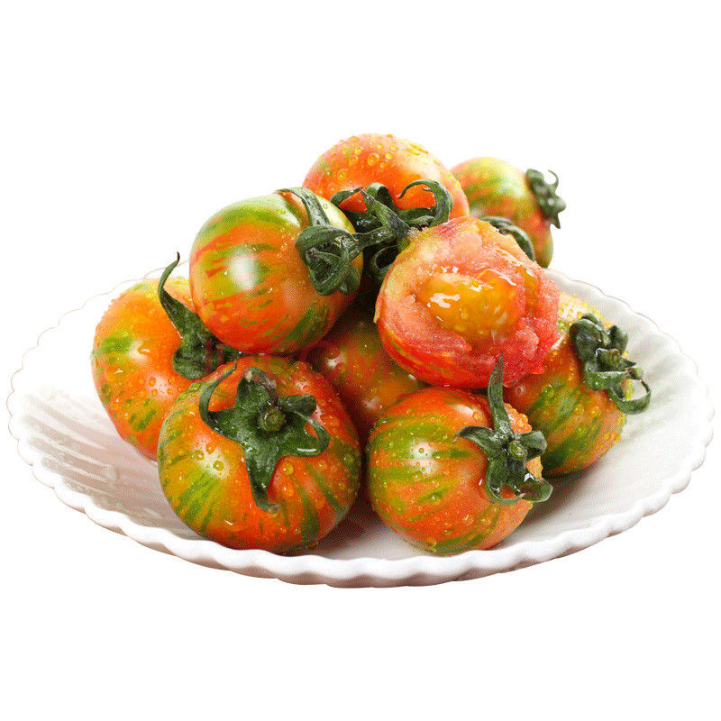 东北皮球柿子2斤4斤农家小园柿子花皮球柿子小番茄破损包赔 【东北