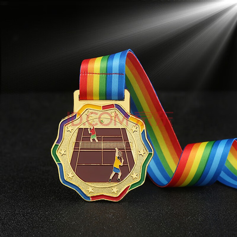 08网球奖章锌合金奖牌勋章运动会比赛金银铜定制刻字创意校园运动会金