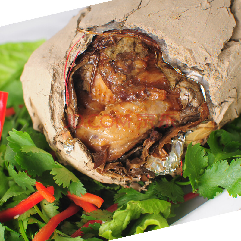 正宗黄泥荷叶叫花鸡纯手工制作现烤熟食鸡荷叶鸡烧鸡礼盒鸡肉零食