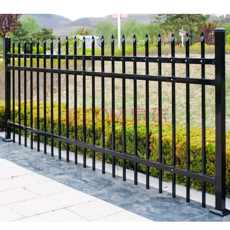 铁栅栏院墙热镀锌钢围墙护栏 小区院墙栅栏 别墅铁艺防护栏学校户外
