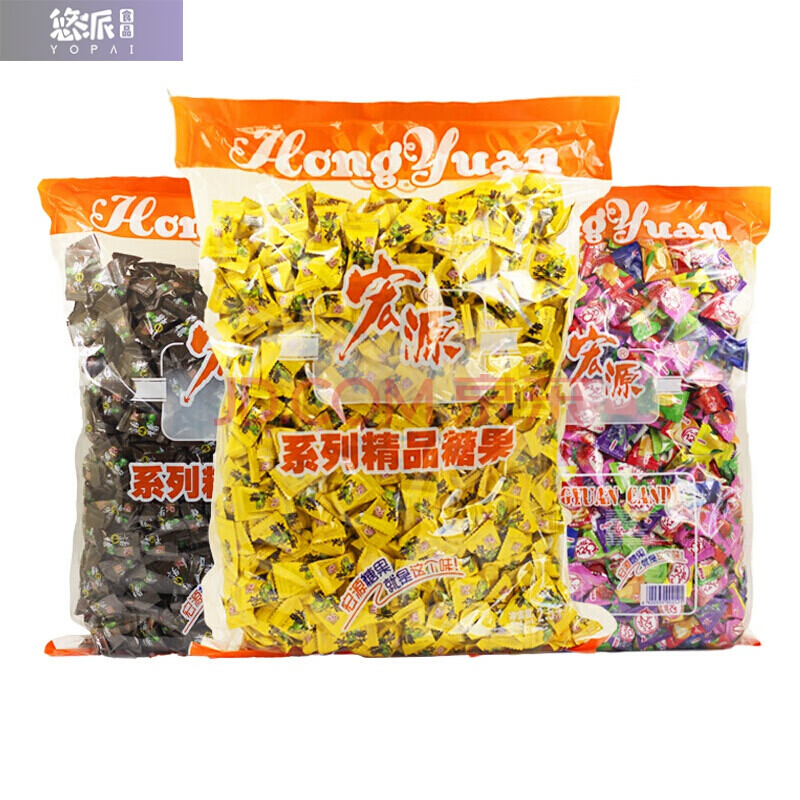 原装5斤一袋广东陈皮糖2500g硬糖酸甜话梅什锦糖喜糖散装年货 (陈皮糖