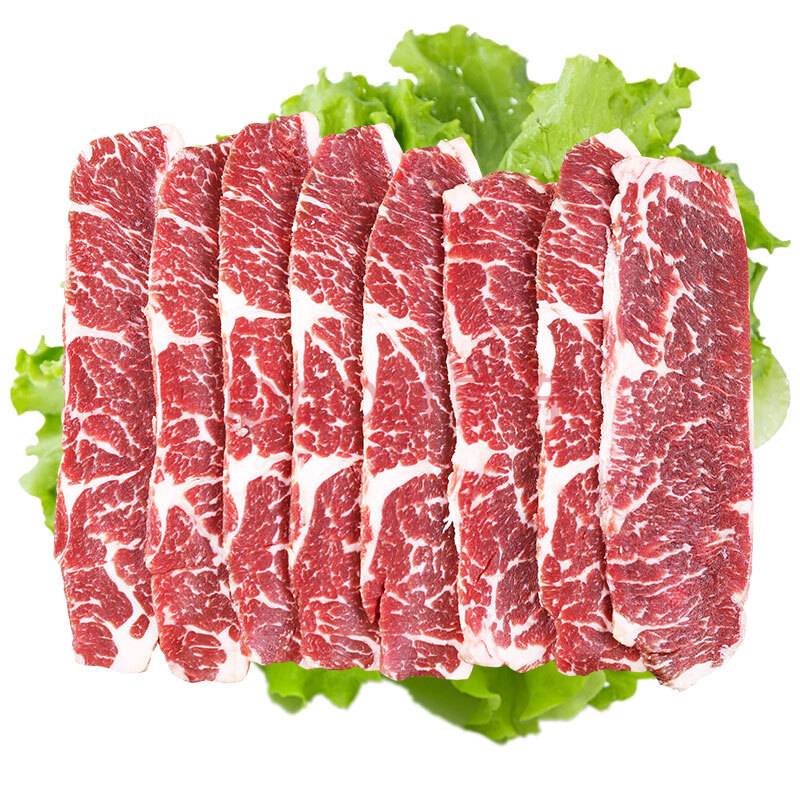 澳洲安格斯上脑边烧烤片500g牛排原切