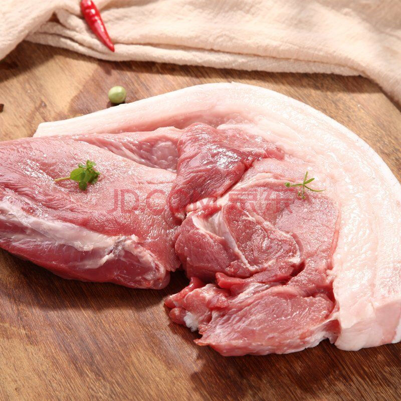 【顺丰速运】五花肉新鲜冷冻农家散养猪肉土猪肉生鲜 土猪腿肉2斤(带