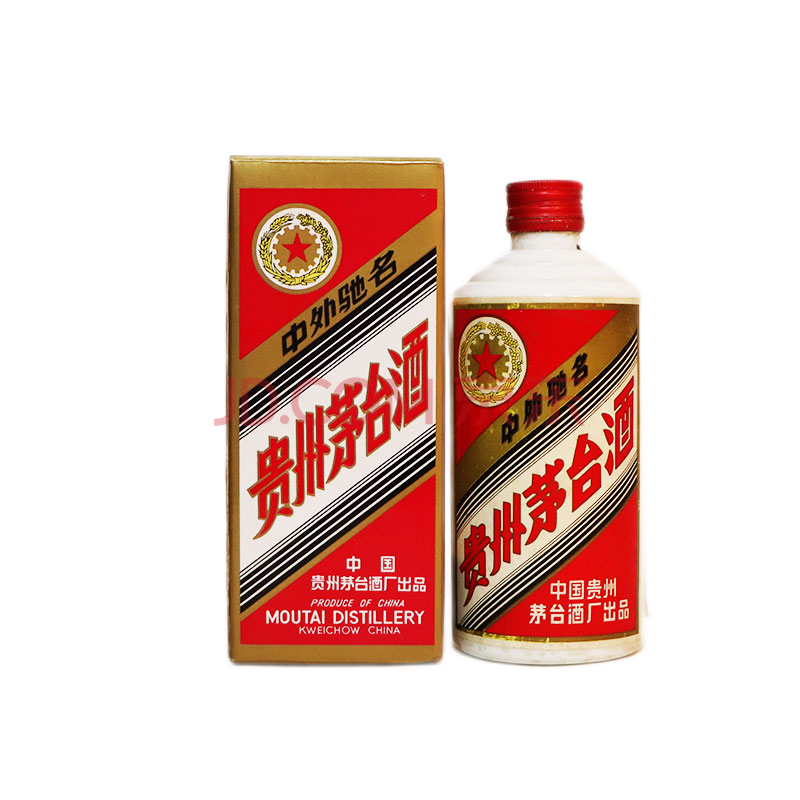 1990年 53度 貴州茅臺酒五星茅臺紅皮 500ml 1瓶