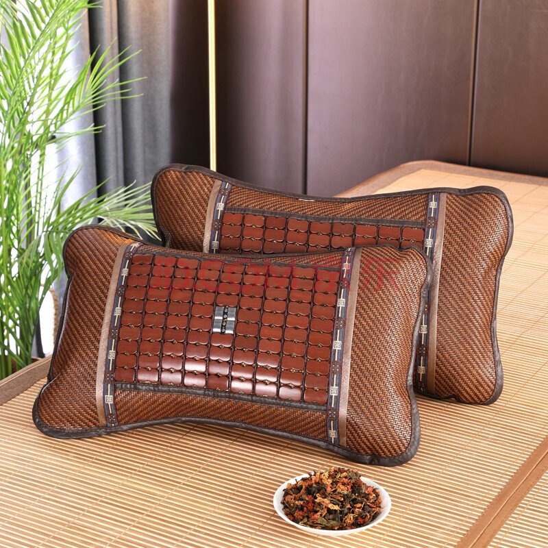 家纺枕头竹凉枕成人凉枕单人枕头颈椎枕夏凉枕 大号麻将枕(35x55cm)