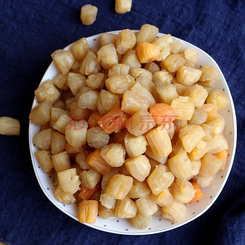 日照特产淡晒干贝瑶柱500g大扇贝柱丁元贝海鲜干货