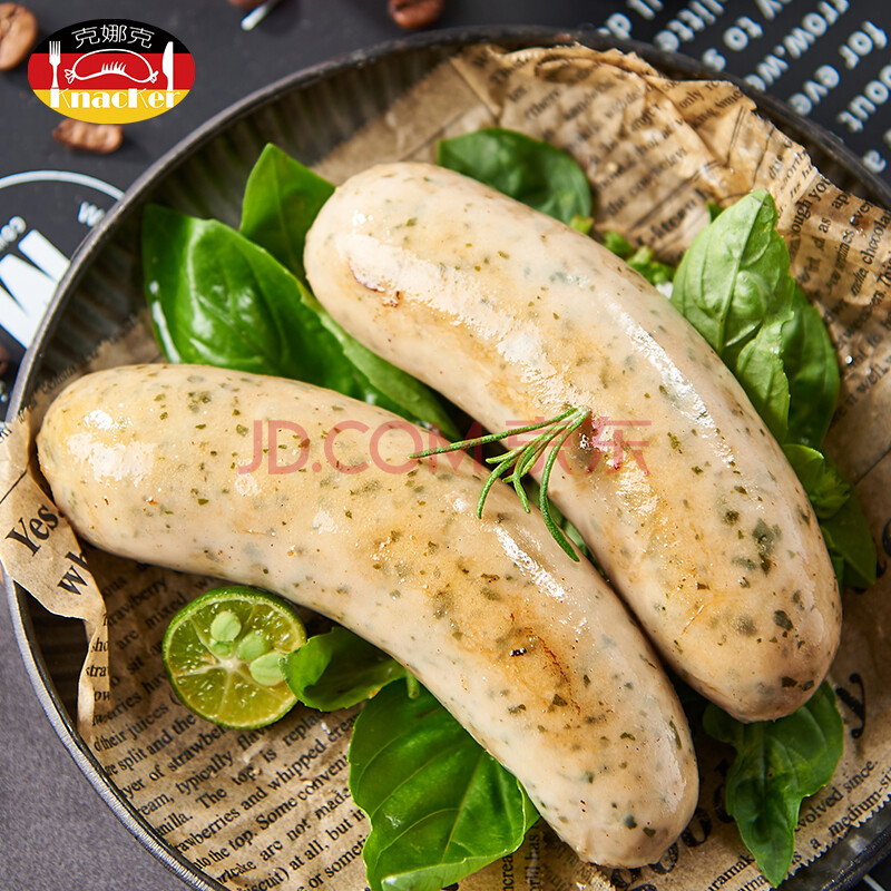 大肉粒脆皮烤肠 筋道德式风味香肠 热狗早餐肠 慕尼黑白肠 500g