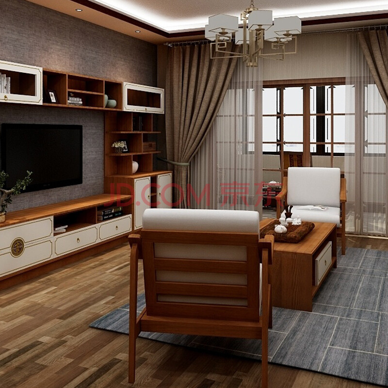 客来福现代新中式衣柜全屋定制家用卧室衣帽间定制预付金卡券