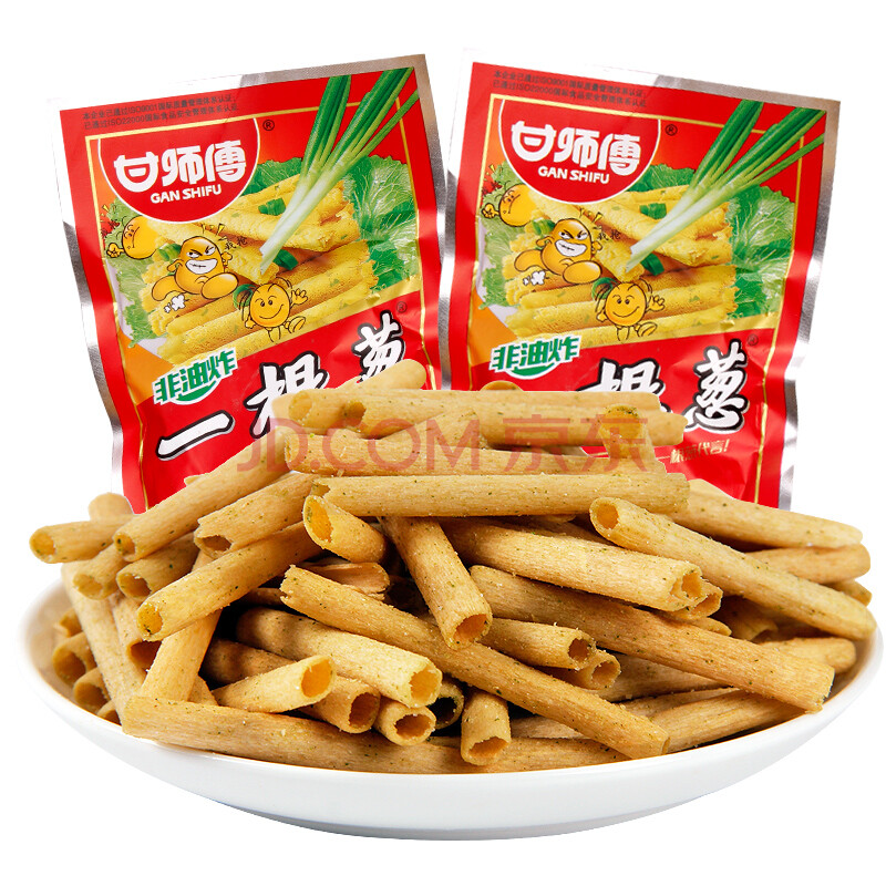 甘师傅一根葱8090怀旧90后儿时膨化薯片学生校园小时候的零食 60袋