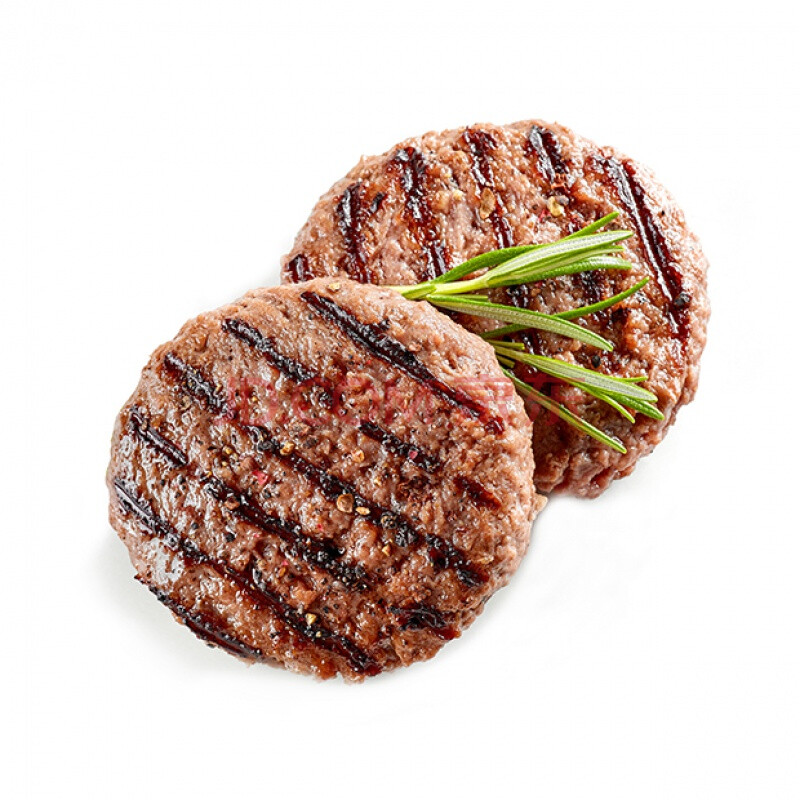 安格斯牛肉饼澳洲牛和肉饼早餐健身半成品牛肉糜牛肉汉堡包牛肉饼 薄