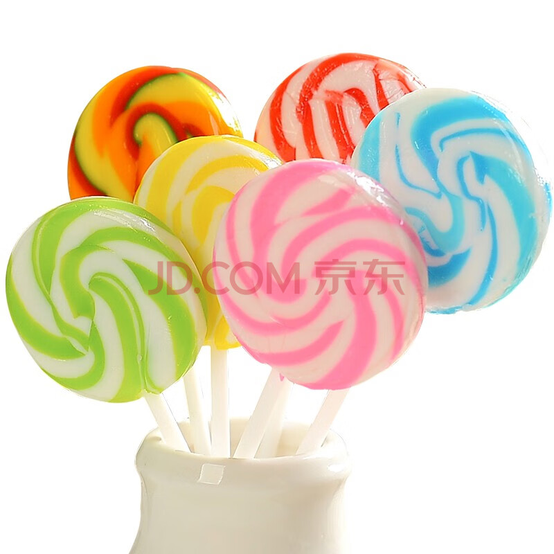 支儿童节彩虹波板糖果综合水果棒棒糖送小孩子零食礼物 6色混搭【图片