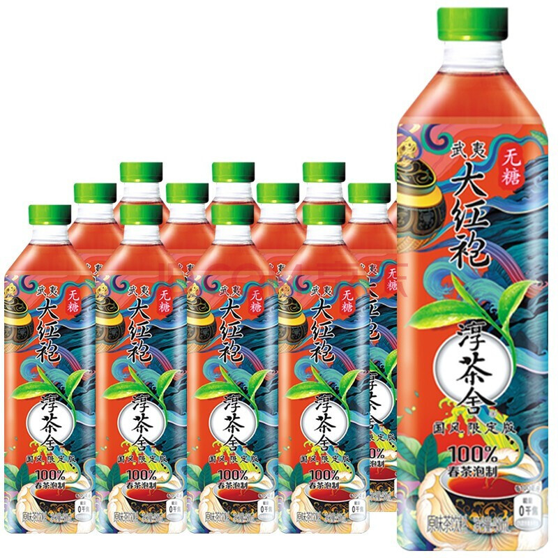 乌龙茶武夷大红袍红茶绿茶饮料480ml瓶饮品茶 淳茶舍大红袍480ml*12