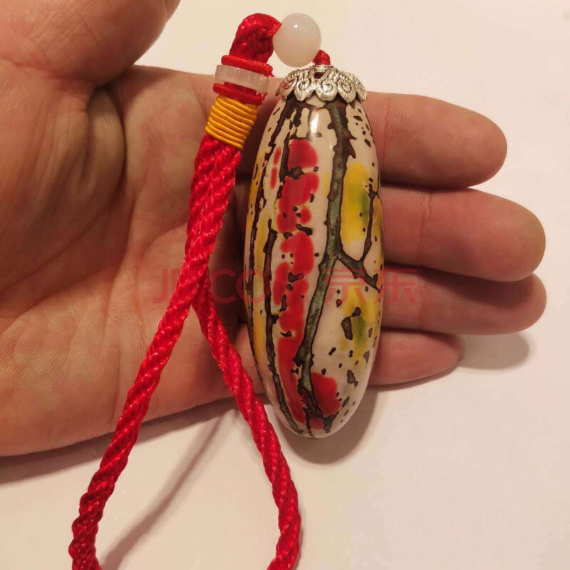 原籽原料菩提籽子红绿果金刚手把件成品手串老果 打磨的成品彩果一个