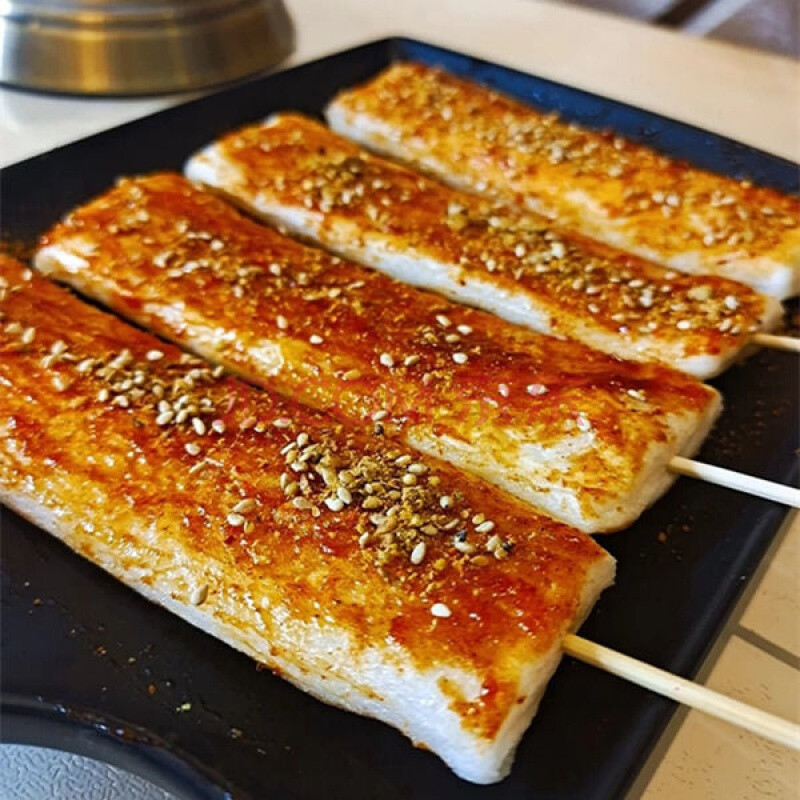 网红脆皮年糕商用手工粿烧烤白果炸年糕片甜辣酱炒年糕条嵊州打糕 12