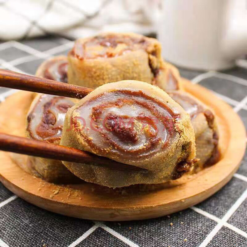 禾屹 老北京驢打滾東北豆麵卷子豆沙打糕即食點心老式特產小吃 驢打滾