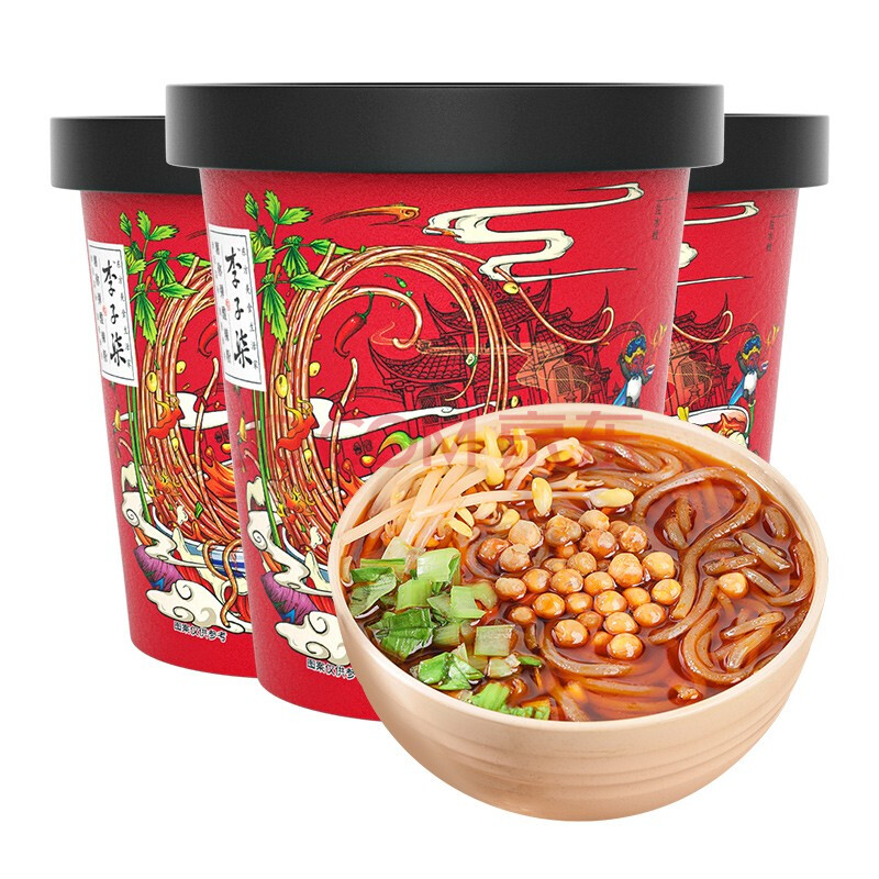 李子柒酸辣粉252g(桶装)*3