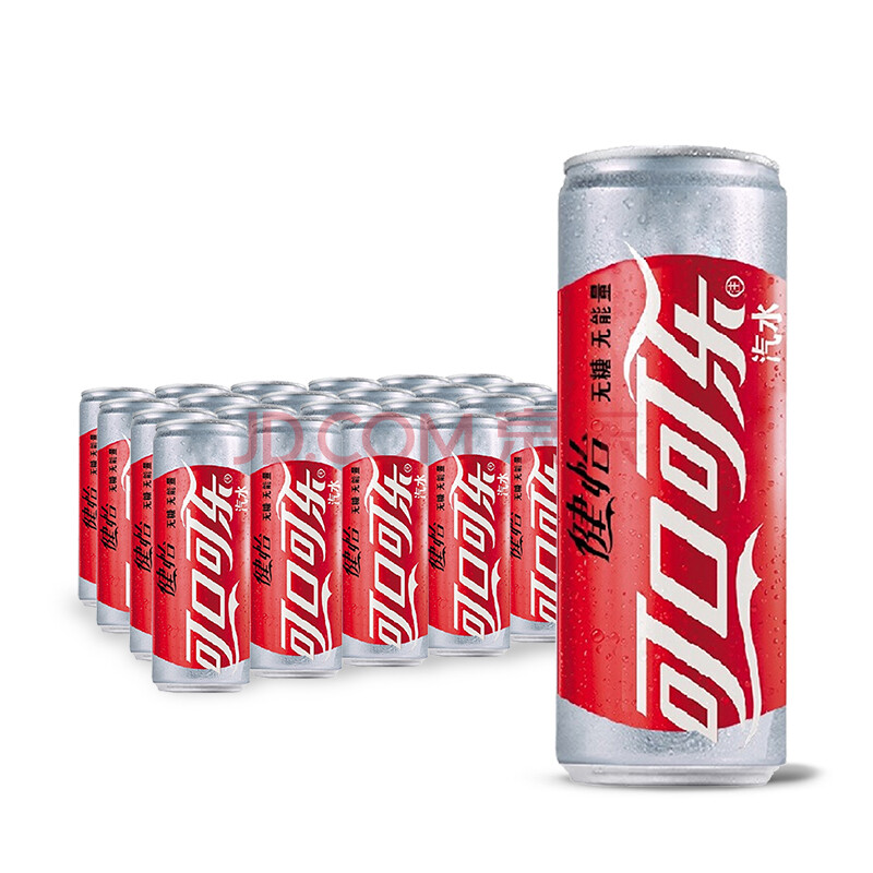                     Coca-Cola 可口可乐 健怡 碳酸饮料 330ml*24罐                