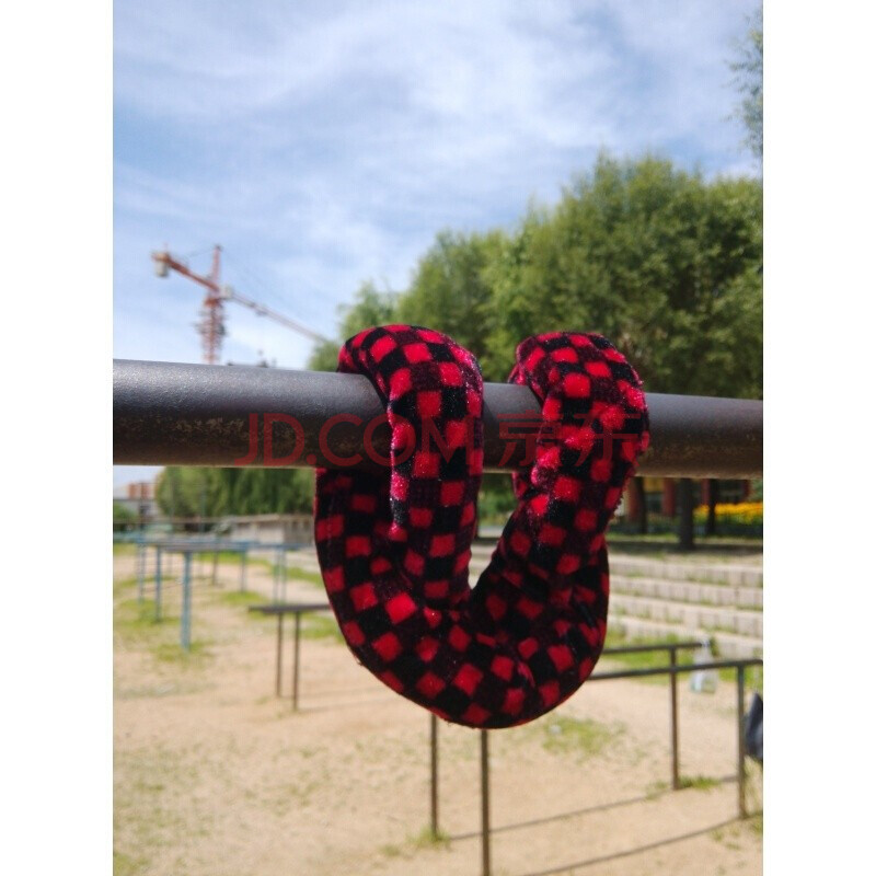 雷百康 单杠大回环保护套引体向上保护带运动护具(毛线内里) 红黑色一