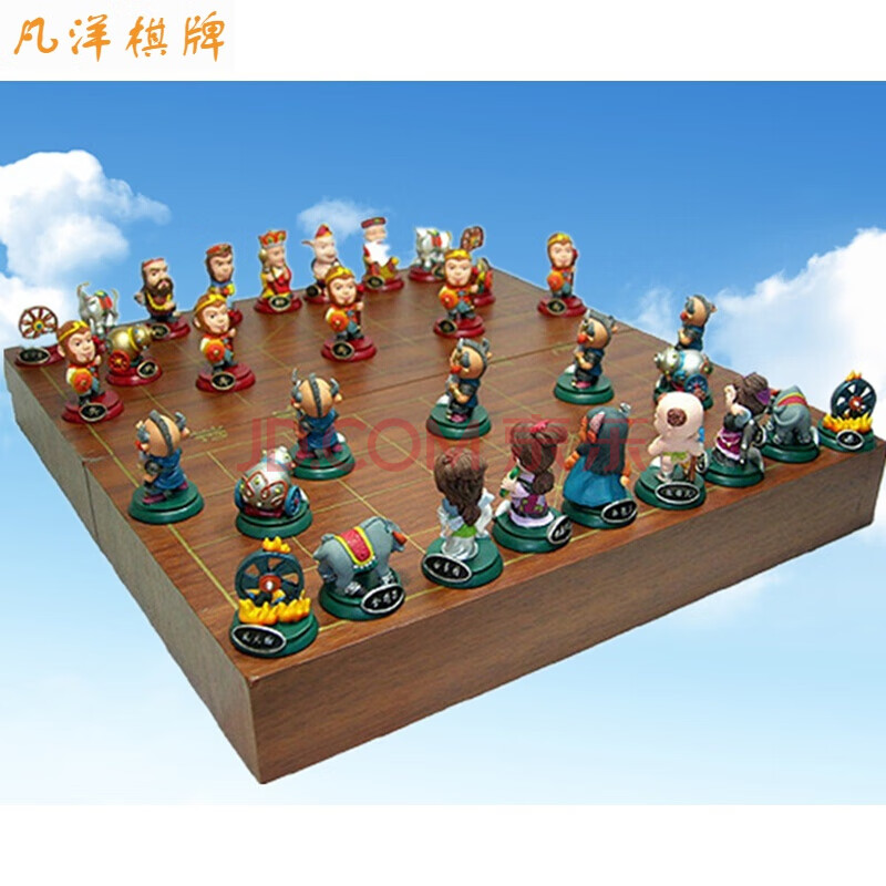 卡通棋游戏棋三国q版人物棋立体象家庭娱乐互动节日礼品礼盒棋具象棋