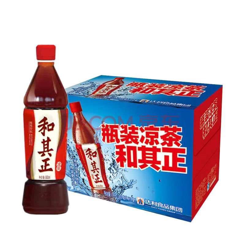 瓶装和其正凉茶植物饮料大瓶550ml*15瓶/9瓶 7月产整件15瓶和其正