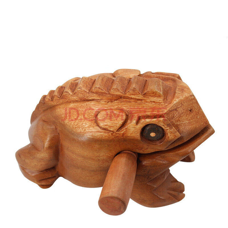 [悦宝灵】 木质蟾蜍器刮棒蛙鸣筒材木鱼敲击乐器木鱼雕蛙打击发音乐器