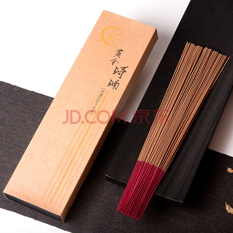 富山香堂 金标系列 立香金标 黄金琦楠供佛竹签香 黄金琦楠立香39.