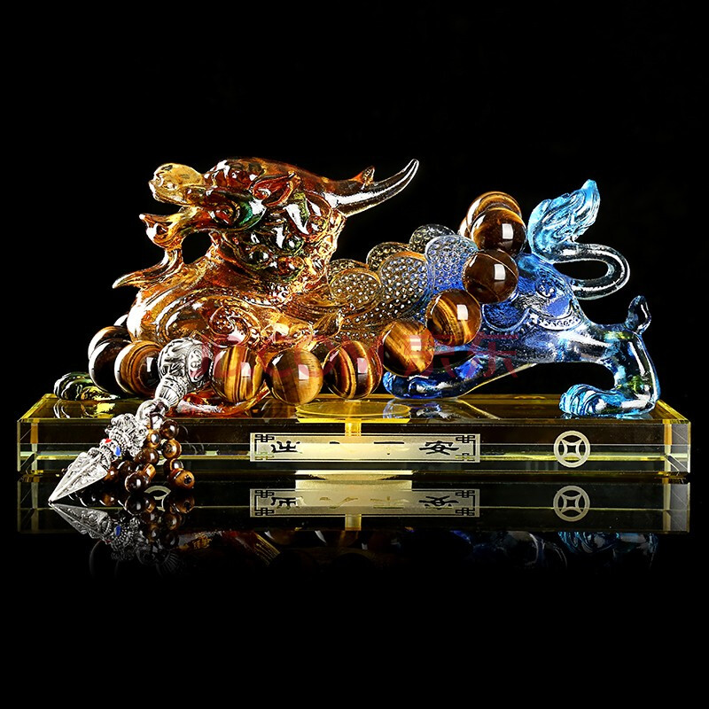 创意汽车装饰车内饰品大号琉璃貔貅摆件男士新款车饰香水摆件时尚霸气