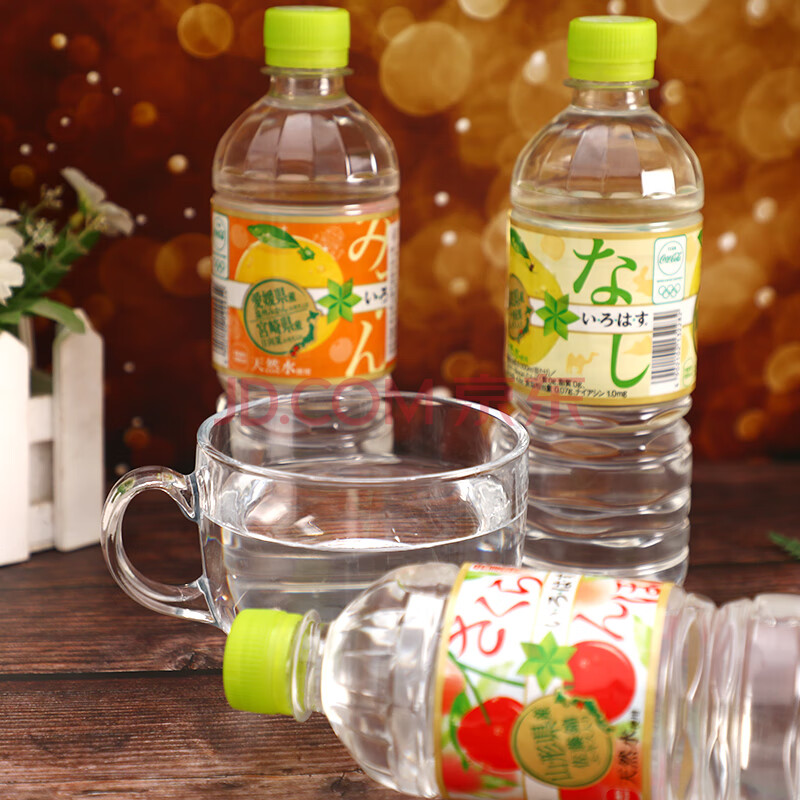 日本进口 ilohas乐活白桃水5瓶果味透明矿泉水饮料555ml 【10瓶自选